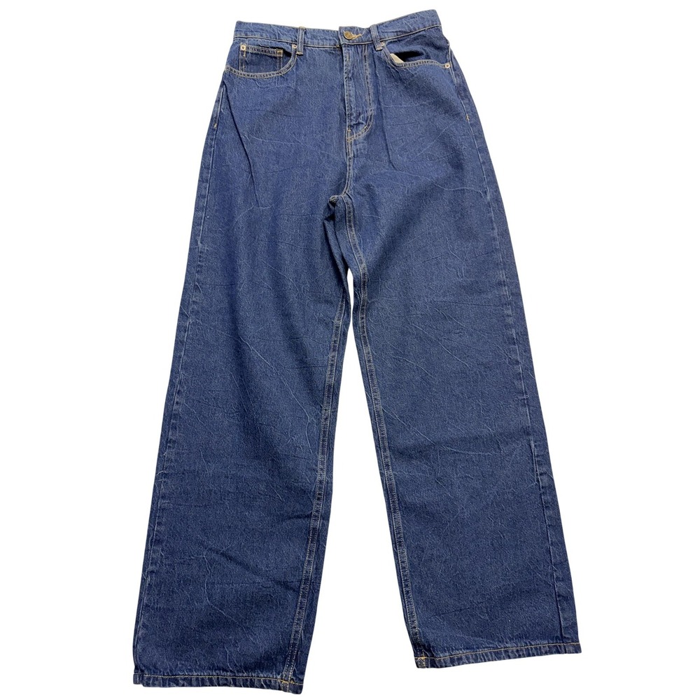 BDG Denim Medi Jeans Womens 28 Blue Medium Wash High Rise Wide Leg Relaxed 29x29